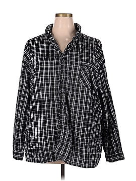 Hanes Long Sleeve Button-Down Shirt (view 1)