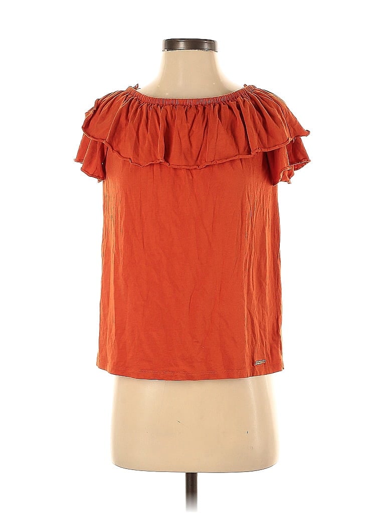 Pre-owned Michael Michael Kors Sleeveless Blouse In Orange