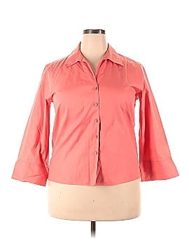 Talbots 3/4 Sleeve Button-Down Shirt (view 1)