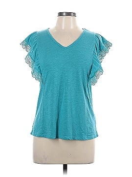 Greige Short Sleeve Top (view 1)