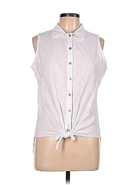 Cotton Naturals Sleeveless Button-Down Shirt (view 1)