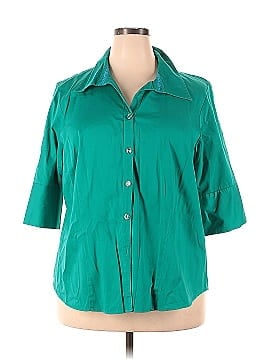 Lane Bryant 3/4 Sleeve Button-Down Shirt (view 1)