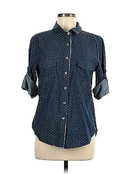 Skies Are Blue 3/4 Sleeve Button-Down Shirt (view 1)