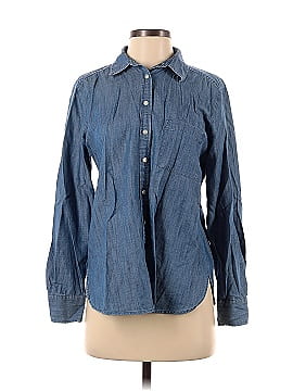 Ann Taylor LOFT Long Sleeve Button-Down Shirt (view 1)