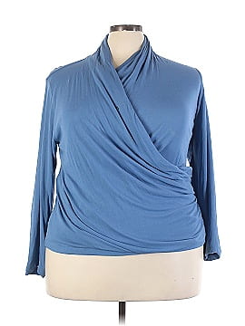 Alfani Long Sleeve Silk Top (view 1)