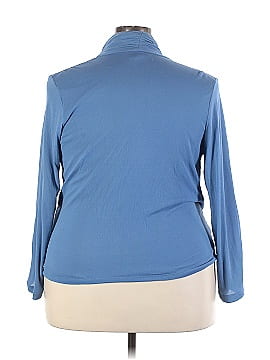 Alfani Long Sleeve Silk Top (view 2)