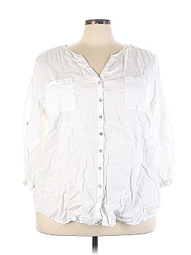 Go Silk 3/4 Sleeve Button-Down Shirt (view 1)