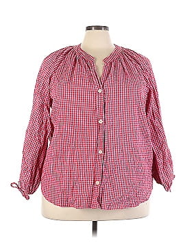 Free Assembly 3/4 Sleeve Button-Down Shirt (view 1)