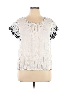 Max Studio Short Sleeve Blouse (view 1)