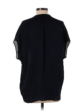 Vince. Short Sleeve Silk Top (view 2)