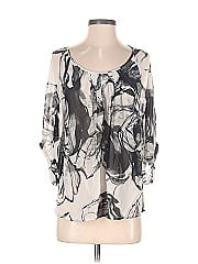 Express Design Studio 3/4 Sleeve Silk Top