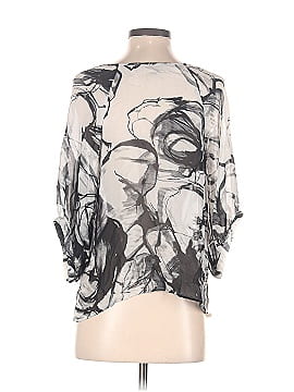 Express Design Studio 3/4 Sleeve Silk Top (view 2)