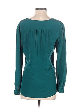 Amanda Uprichard Long Sleeve Silk Top (view 2)