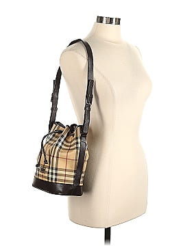 Burberry Novacheck Coated Canvas Bucket Bag (view 2)