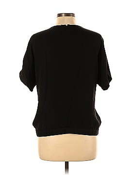 Theory Short Sleeve Silk Top (view 2)