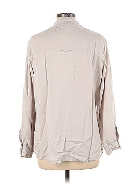 Zara Basic Long Sleeve Button-Down Shirt (view 2)