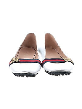 Gucci Metallic Nappa Web Flats (view 2)