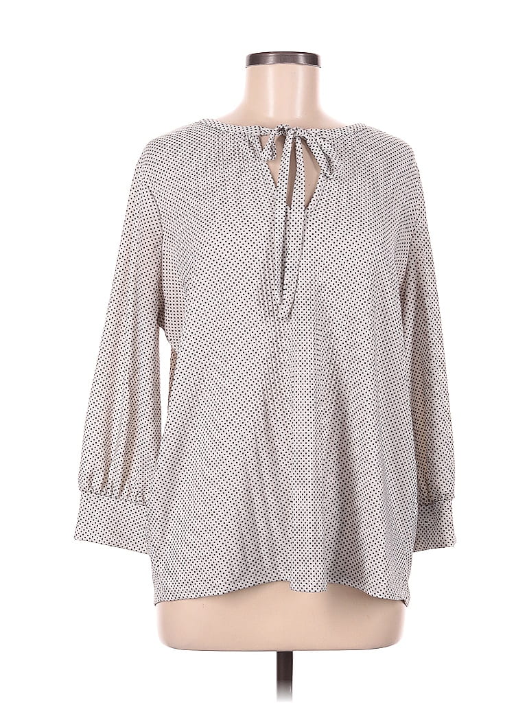 Pre-owned Adrianna Papell 3/4 Sleeve Blouse In Gray