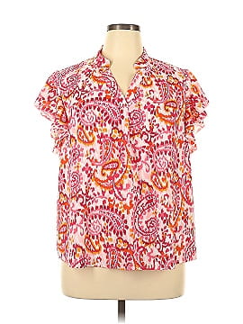 Shein Curve Short Sleeve Blouse (view 1)