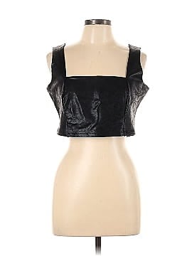 Rene Ruiz Faux Leather Top (view 1)