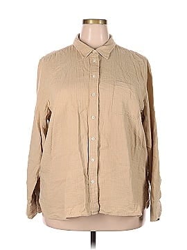 J.Crew Factory Store Long Sleeve Button-Down Shirt (view 1)