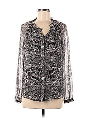 J.Crew Collection Long Sleeve Silk Top