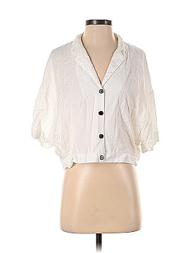 Zara TRF 3/4 Sleeve Button-Down Shirt (view 1)