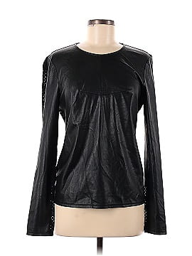 BCBGMAXAZRIA Faux Leather Top (view 1)