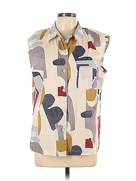 Lafayette 148 New York Sleeveless Button-Down Shirt (view 1)