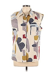 Lafayette 148 New York Sleeveless Button Down Shirt