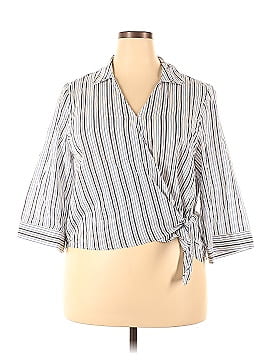 MICHAEL Michael Kors 3/4 Sleeve Button-Down Shirt (view 1)