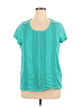 Terra & Sky Short Sleeve Blouse (view 1)