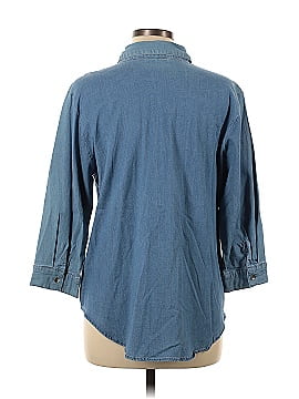 Belle By Kim Gravel 3/4 Sleeve Button-Down Shirt (view 2)