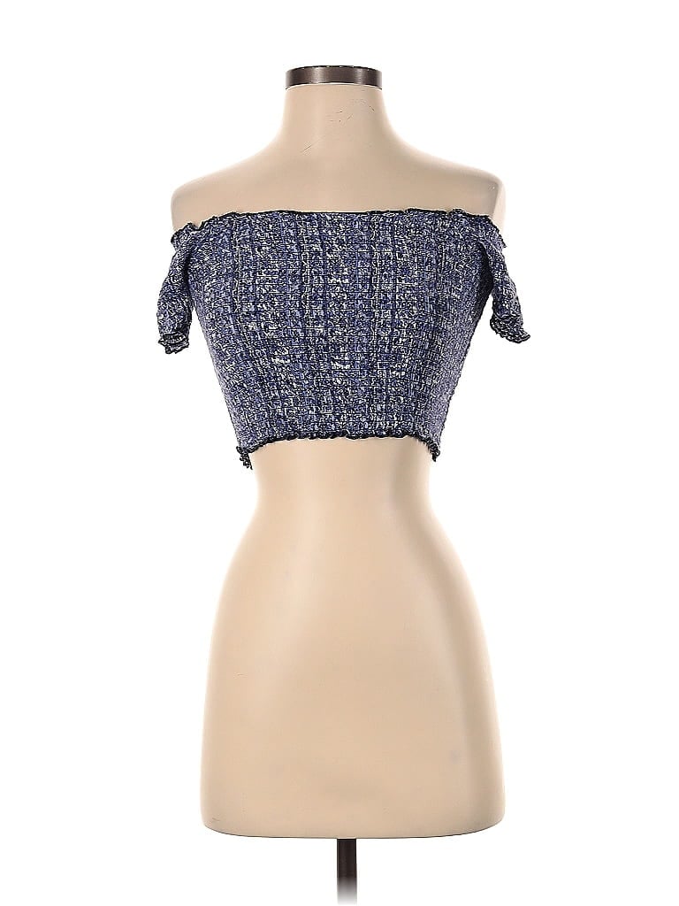 Pre-owned Ecote Sleeveless Blouse In Blue