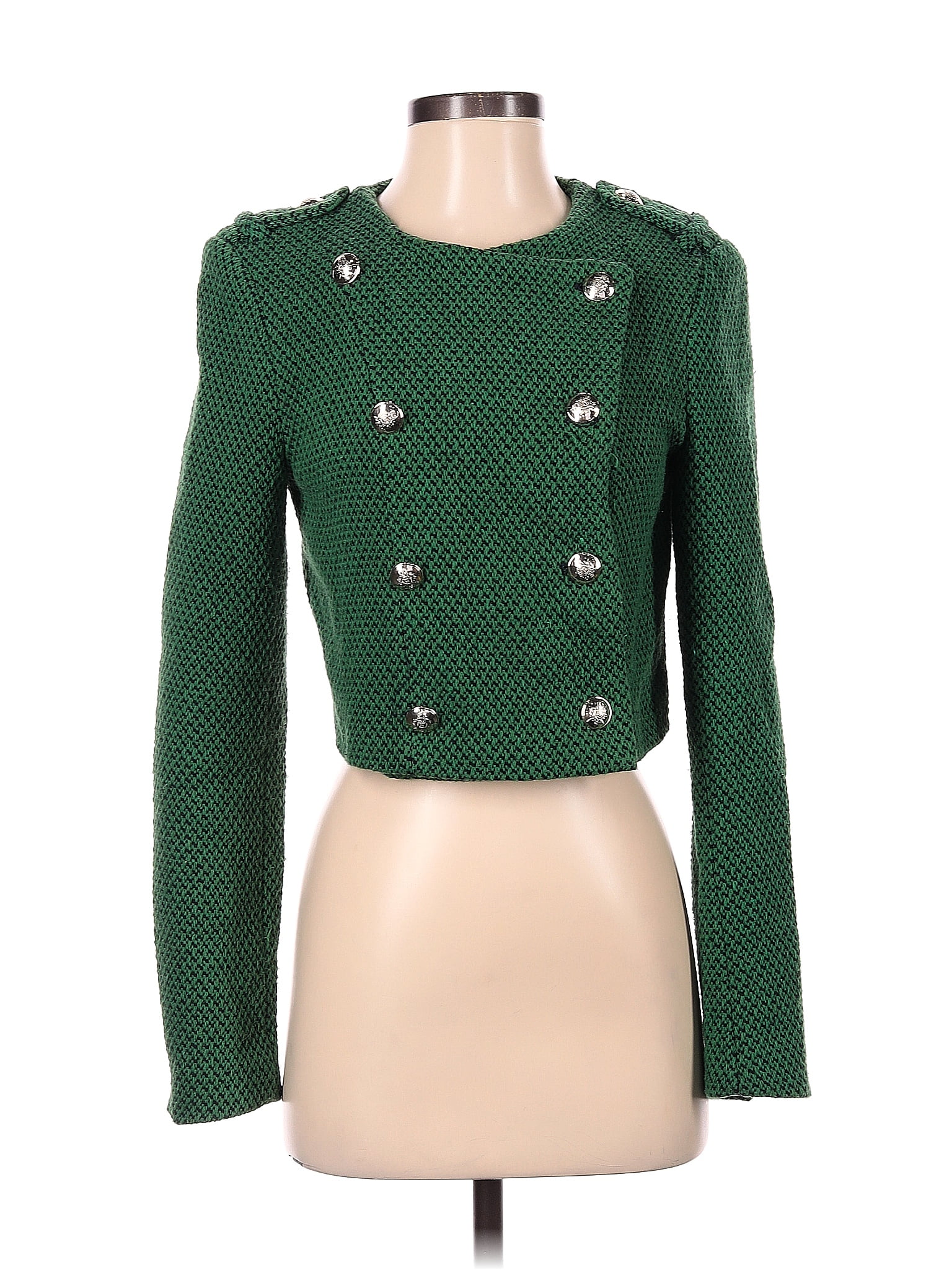 Zara Green Jacket Size S 41 off ThredUp