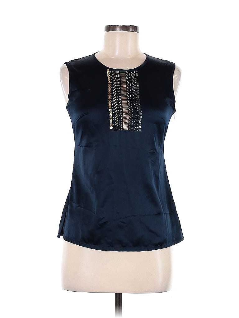 Pre-owned Banana Republic Factory Store Sleeveless Blouse In Blue