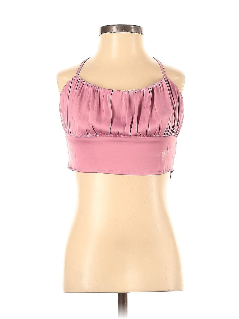 Pre-owned Kendall & Kylie Tank Top Pink Strapless Neckline Tops