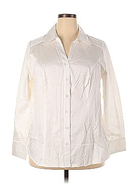 Lane Bryant 3/4 Sleeve Button-Down Shirt (view 1)