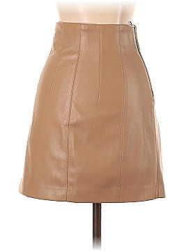 Zara Faux Leather Skirt (view 2)