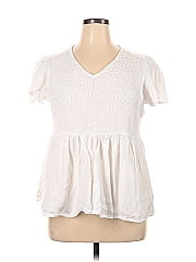 Terra & Sky Short Sleeve Blouse