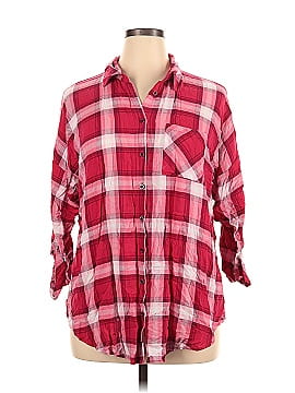 Torrid 3/4 Sleeve Button-Down Shirt (view 1)