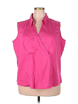 Carolina Colours Sleeveless Button-Down Shirt (view 1)