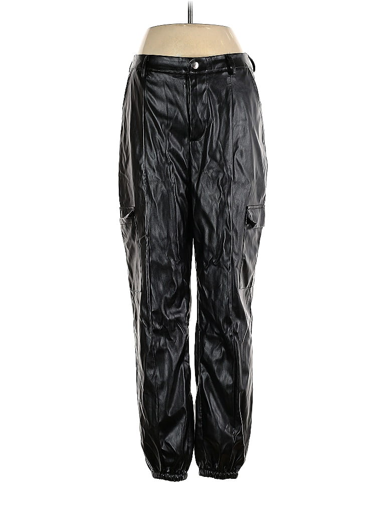 NASTY GAL INC. Pre-owned Faux Leather Pants In Black