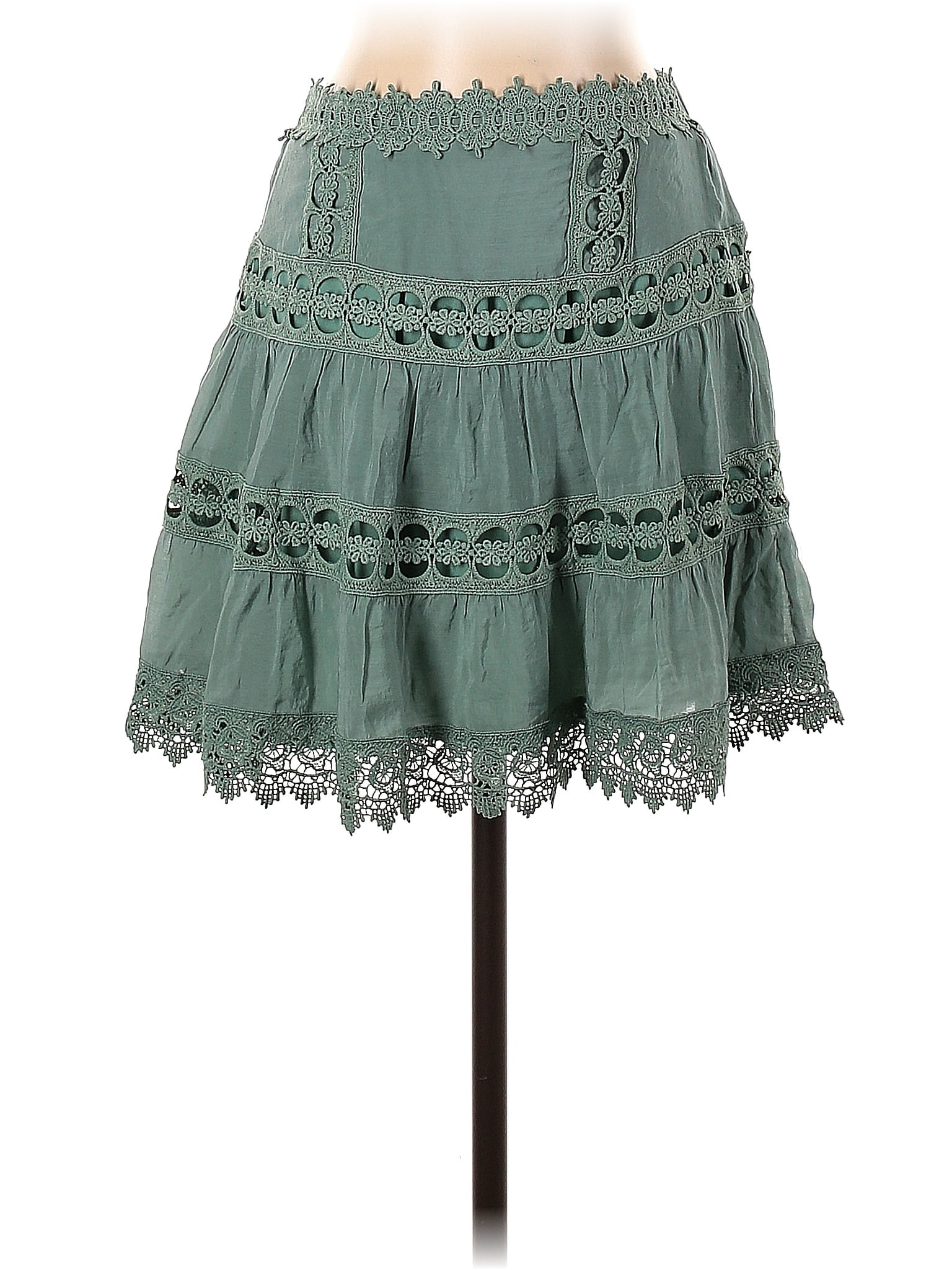 Jupe Fille Mossimo Supply Co Taille L (10/12) - Vert D'eau - Crêpe Volants - NWOT