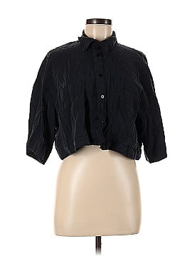 Zara 3/4 Sleeve Button-Down Shirt (view 1)