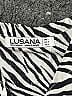 Lusana Animal Print Ivory Short Sleeve Blouse Size 4 - photo 3