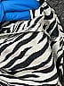Lusana Animal Print Ivory Short Sleeve Blouse Size 4 - photo 4