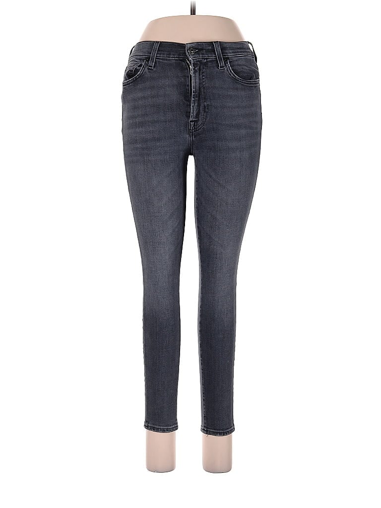 Pre-owned 7 For All Mankind Jeans In Gray