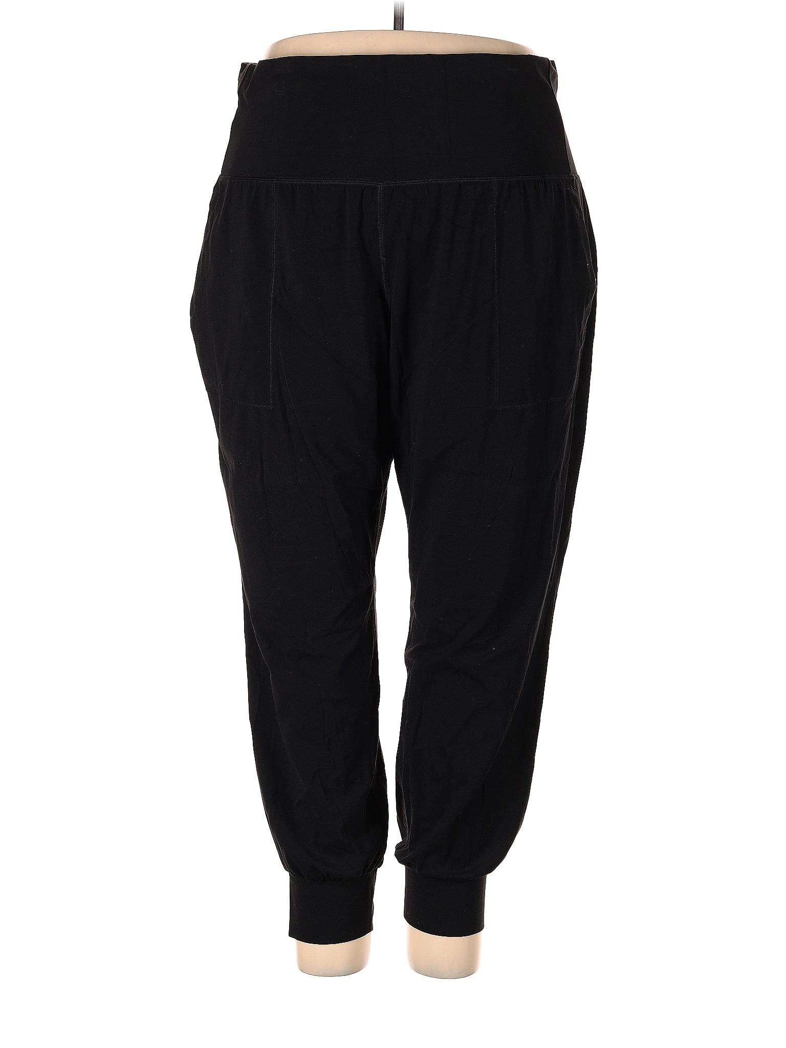 Athleta Black Pull-On Straight Leg Pants Black Size Small