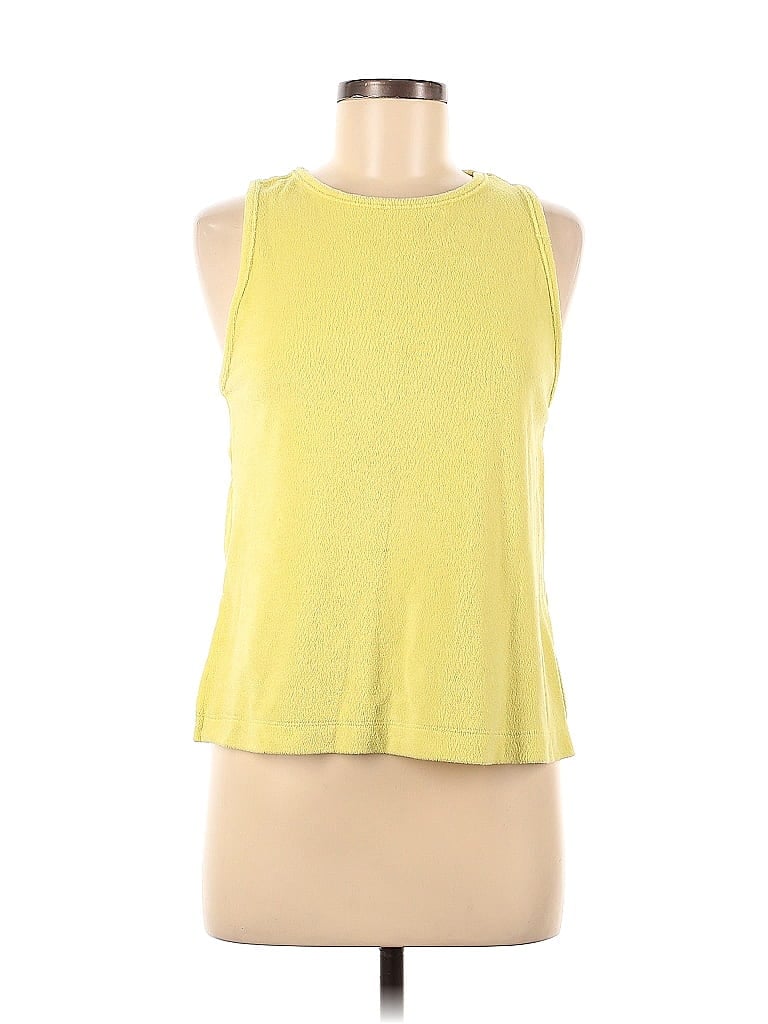 Pre-owned A New Day Sleeveless Top Yellow Halter Neckline Tops